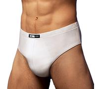 Cotonella Herren-Slip aus bielastischer Baumwolle, mit innerem Gummizug, 6 Paar., art. 2396, Weiß, art. 2396