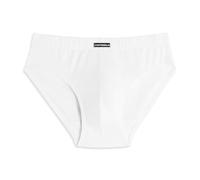 Cotonella, Herren-Slip aus weicher bi-elastischer Baumwolle - Elastischer Bund bedeckt - Logo-Label am Bund - anatomisch geformt aus doppellagiger Ausführung mit vertikalem Schnitt - Art. 8335, Weiß