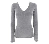 COTONELLA Longsleeve in Grau - Größe L | Damen Tops