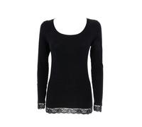 COTONELLA Longsleeve in Schwarz - Größe L | Damen Tops