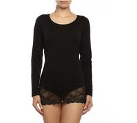 COTONELLA Longsleeve in Schwarz - Größe L | Damen Tops