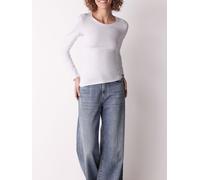 COTONELLA Longsleeve in Weiß - Größe L | Damen Tops