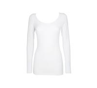 COTONELLA Longsleeve in Weiß - Größe L | Damen Tops