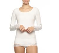 COTONELLA Longsleeve in Weiß - Größe XL | Damen Tops