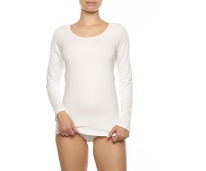 COTONELLA Longsleeve in Weiß - Größe XL | Damen Tops