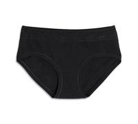 Cotonella, Midi-Slip für Damen aus bielastischer Baumwolle mit Spitze, 2 Stück, Schwarz , L