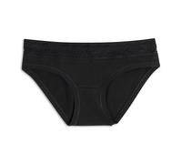 Cotonella, Mini-Slip aus weicher bi-elastischer Baumwolle - Kanten an Taille und Beinen extracomfort - Tailleneinsatz aus weicher elastischer Spitze - Art. GD166, Schwarz , M