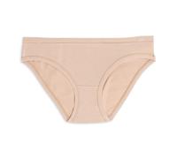 Cotonella, Mini-Slip für Damen, aus weichem bi-elastischem Jersey aus Bio-Baumwolle, Kanten an Taille und Beinen mit Stoff bezogen - Art. GD439, beige, S