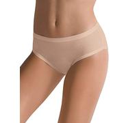 Cotonella Packung mit 2 Midi Damen-Slips aus bi-elastischer Baumwolle mit extra bequemen Kanten, Akt, L