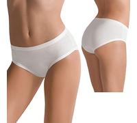 Cotonella Slip Midi Damen Baumwolle bi-elastisch Art. 3363 Packung mit 3 Stück, Weiß L