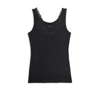 Cotonella - T-Shirt mit Spitze für Damen., 4742-GD193-NEGRO-L, Schwarz, 4742-GD193-NEGRO-L Large