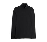 Cotonella T-Shirt Mock Stehkragen, Schwarz XXL