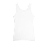 Cotonella Tanktop mit breiten Schultern für Damen aus Viskose mit Spitze GD139, Weiß, Large
