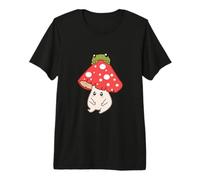 Cottagecore Aesthetic Cute Kawaii Frosch Pilz Premium T-Shirt