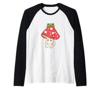 Cottagecore Aesthetic Cute Kawaii Frosch Pilz Raglan