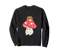 Cottagecore Aesthetic Cute Kawaii Frosch Pilz Sweatshirt