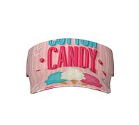 Cotton Candy Bedruckte Sonnenblenden Hut für Damen Herren Sport Cap Verstellbare Tennis Sonnenhüte mit Schweißband, Zuckerwatte, EinheitsgröÃŸe
