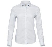 Cotton Classics-18.4025 Luxus Stretch Damen Bluse langarm M weiß