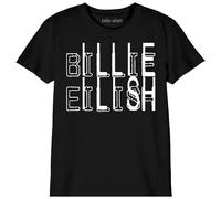 cotton division Billie Eilish Unisex-T-Shirt für Kinder, Artikelnummer: Bobilits002, Schwarz, Größe 10 Jahre, Schwarz, 10 Jahre