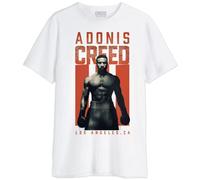cotton division Creed Adonis Creed Grunge MECREREDTS018 Herren T-Shirt, Weiß, Größe XS, weiß, XS