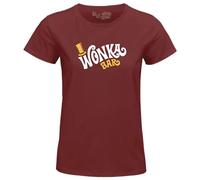 cotton division Damen-T-Shirt, Burgunderrot, M