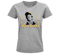 cotton division Damen wowonkats003 T-Shirt, Grau meliert, X-Large