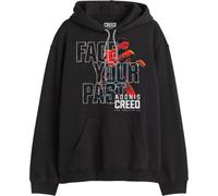 cotton division Herren Kapuzen-Sweatshirt, Schwarz, XL