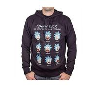 cotton division Herren Merimodsw007 Kapuzenpullover, Schwarz, XXL