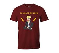 Cotton Division Herren-T-Shirt, Bordeaux, M