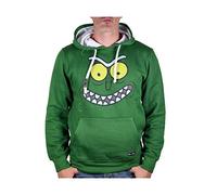 Cotton Division Rick and Morty Hoodie Pickle Rick Face mit Kapuze grün - S