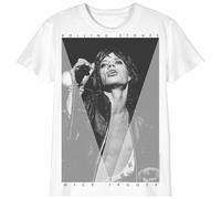 cotton division T-Shirt Unisex Kinder The Rolling Stone Mick Jagger, Referenz: BOROLLITS016, Weiß, Größe 14 Jahre, weiß, 14 Jahre
