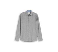Tom Tailor - Regular Fit Hemd mit Leinenanteil faded leaf green chambray - Gr. - L