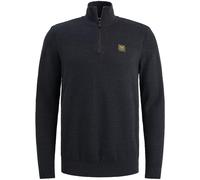 PME Legend Regular Fit Troyer aus reiner Baumwolle in Rauchblau, Größe XL