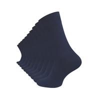 Cotton Prime 10 Paar Komfortsocken ohne Gummibund & Naht - 80% Baumwolle - Bequeme Gesundheitssocken mit Komfortbund für Damen & Herren, marineblau, Gr. 43-46