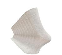 Cotton Prime 10 Paar Komfortsocken ohne Gummibund & Naht - 80% Baumwolle - Bequeme Gesundheitssocken mit Komfortbund für Damen & Herren, beige, Gr. 39-42