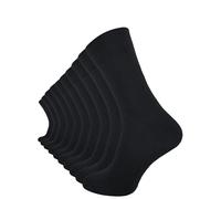 Cotton Prime 10 Paar Komfortsocken ohne Gummibund & Naht - 80% Baumwolle - Bequeme Gesundheitssocken mit Komfortbund für Damen & Herren, schwarz, Gr. 43-46