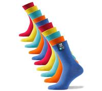 Cotton Prime Basic Socken Herren & Damen Baumwollsocken (10 Paar) Klassische Socken mit Baumwolle, Fun Colors, Gr. 43-46