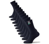 Cotton Prime Basic Socken Herren & Damen Baumwollsocken (10 Paar) Klassische Socken mit Baumwolle, Navyblue, Gr. 39-42
