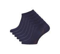Cotton Prime Sneaker Socken Herren Damen Unisex - 6 Paar Kurzschaft Sneakersocken aus Bambus Viskose - Atmungsaktive Sportsocken Kurz für Alltag & Sport, marineblau, Gr. 43-46