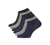 Cotton Prime Sneaker Socken Herren Damen Unisex - 6 Paar Kurzschaft Sneakersocken aus Bambus Viskose - Atmungsaktive Sportsocken Kurz für Alltag & Sport, Mix Grau, Gr. 43-46