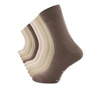Cotton Prime Socken Herren Damen aus Bambus Viskose 10 Paar, Unisex Business Classic Bambussocken, Weich & Atmungsaktiv, Mix Braun, Gr. 39-42