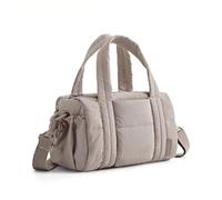 Cotton Quilted Duffle Bag Umhängetasche mit großem Fassungsvermögen | Trockene und nasse Trennung, Mini-Handtasche, leicht, Fitness for Freizeitreisen(Camel)
