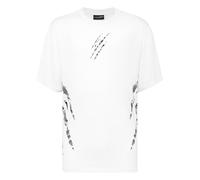 Cotton Round Neck T-Shirt Body Lines S