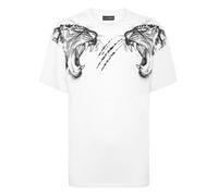 Cotton Round Neck T-Shirt Tiger Line XS