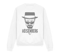 Cotton Soul Breaking Bad Heisenberg Drawing Unisex Sweatshirt, Weiß, weiß, L