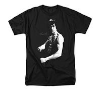 Cotton Soul Bruce Lee Stance Uni T-Shirt, Schwarz, Schwarz , L