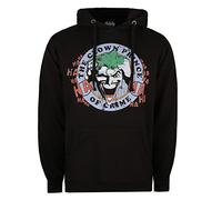 Cotton Soul DC Comics Joker Smile Emblem Herren Kapuzenpullover, Schwarz, Black, XL