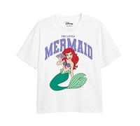 Cotton Soul Disney Little Mermaid Collegiate Mädchen T-Shirt, Weiß, weiß, XXL