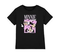 Cotton Soul Disney Minnie Bootleg Mädchen T-Shirt, Schwarz, Schwarz , 12-13 Jahre