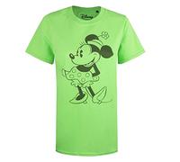 Cotton Soul Disney Minnie Mouse Lime Damen T-Shirt, Limettengrün, Lime Green, Small